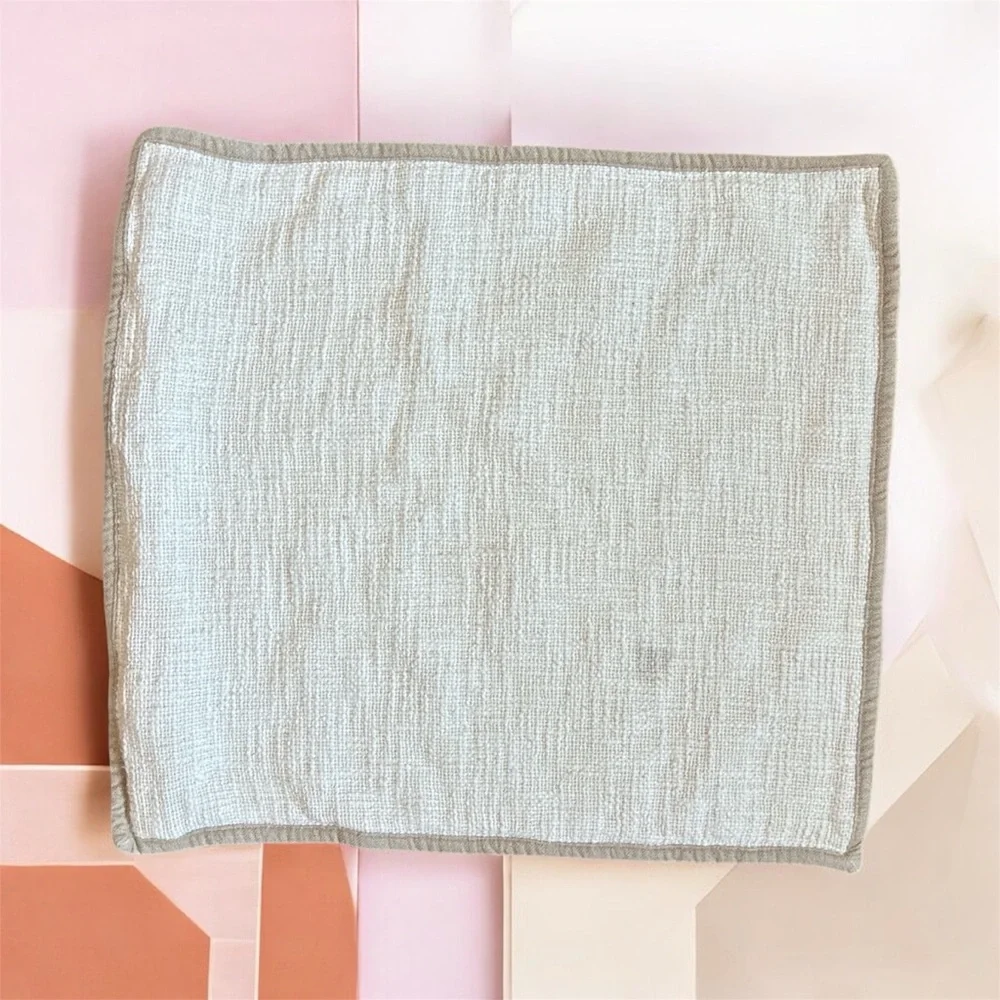 Pottery Barn Cream Textured Accent Pillow Slip Cover 20x20 Flawed